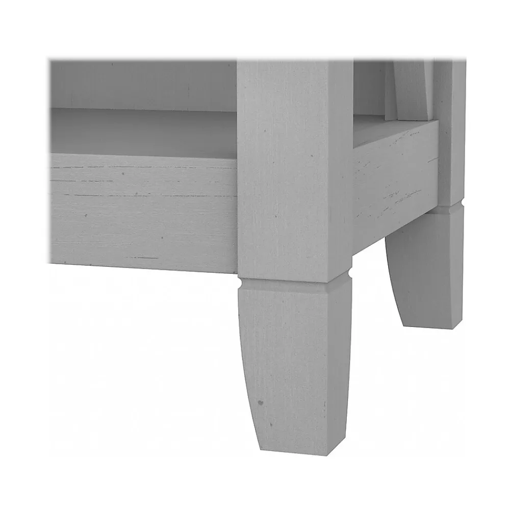 Bookcases*Bush Furniture Key West 66"H 5-Shelf Bookcase with Adjustable Shelves, Cape Cod Gray Laminated Wood, 2/Set (KWS046CG)