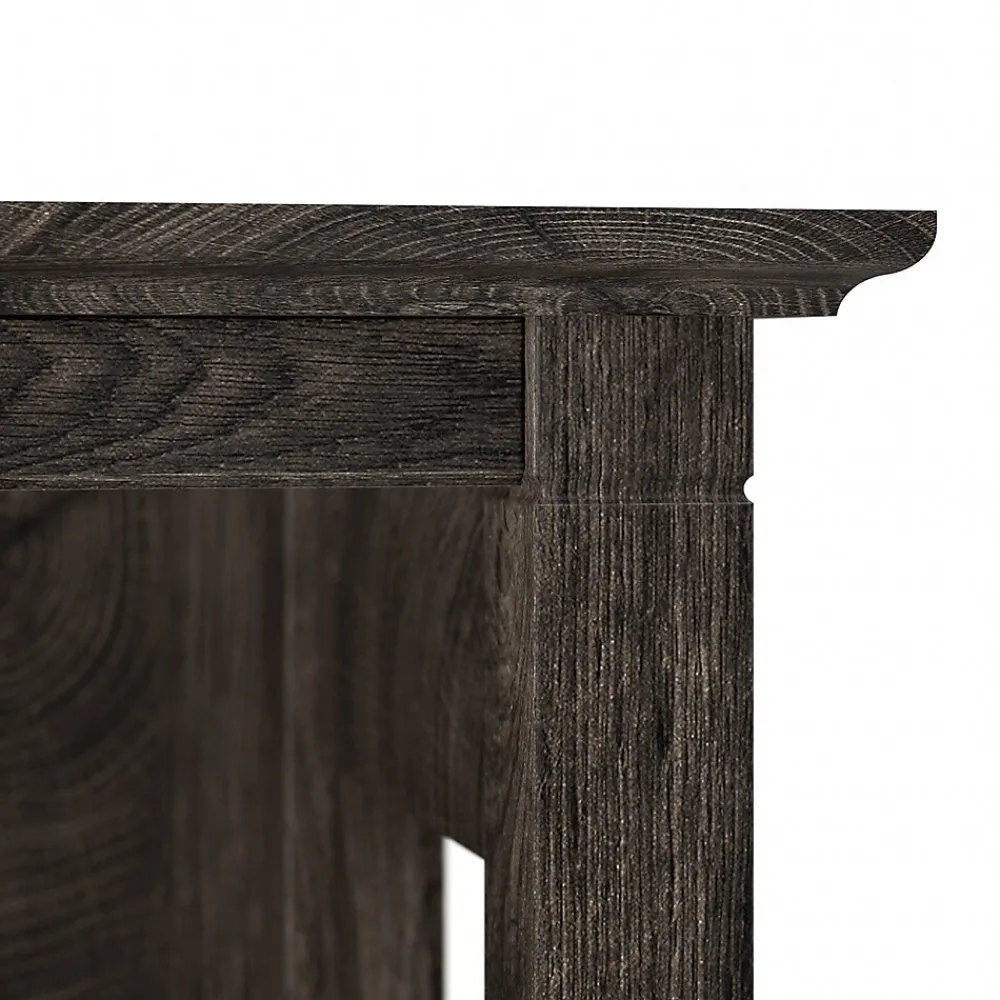 Bookcases*Bush Furniture Key West 66"H 5-Shelf Bookcase with Adjustable Shelves, Dark Gray Hickory Wood (KWB132GH-03)