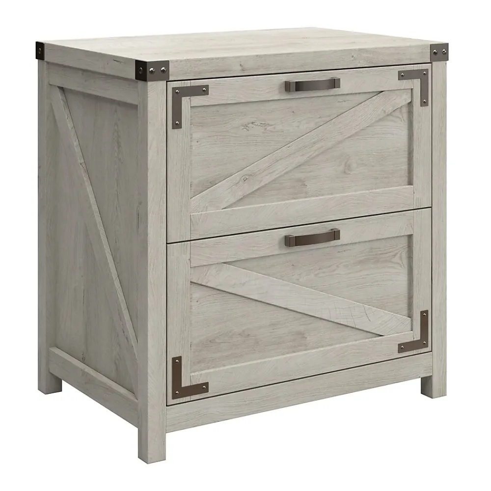 File Cabinets*Bush Furniture Knoxville 2-Drawer Lateral File Cabinet, Cottage White (CGF129CWH-03)