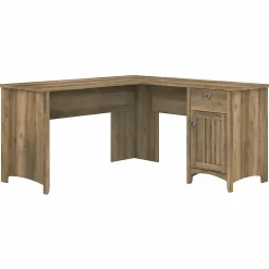 Computer Desks*Bush Furniture Salinas 60"W L Shaped Desk with Storage, (SAD160RCP-03) Reclaimed Pine