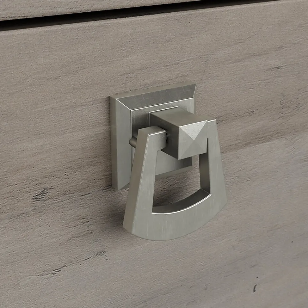 L-Desks*Bush Furniture Salinas 60"W L Shaped Desk with Lateral File Cabinet and 5 Shelf Bookcase, (SAL003DG) Driftwood Gray