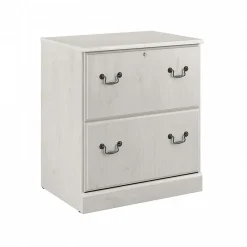 File Cabinets*Bush Furniture Saratoga 2-Drawer Lateral File Cabinet, Linen White Oak (EX45754-03)