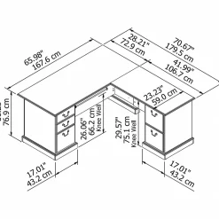 Corner Desks*Bush Furniture Saratoga 66