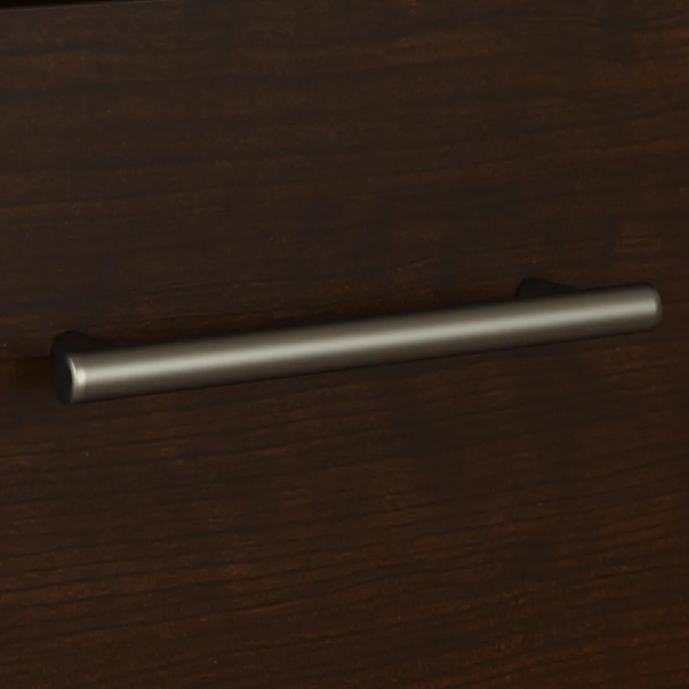 L-Desks*Bush Furniture Somerset 72"W 3 Position Sit to Stand L Shaped Desk with Hutch and Bookcase, (SET017MR) Mocha Cherry