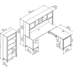 L-Desks*Bush Furniture Somerset 72