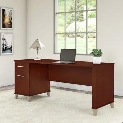 Computer Desks*Bush Furniture Somerset 72"W Office Desk with Drawers, (WC81772) Hansen Cherry