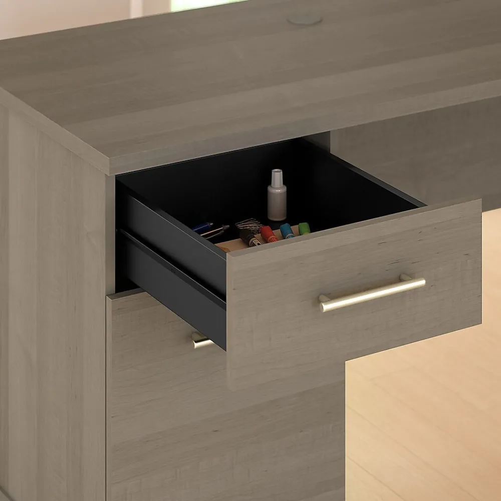 L-Desks*Bush Furniture Somerset 72"W 3 Position Sit to Stand L Shaped Desk, (SET014AG) Ash Gray