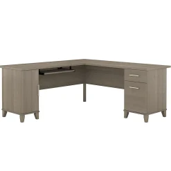 L-Desks*Bush Furniture Somerset 72"W L Shaped Desk with Storage, (WC81610K) Ash Gray