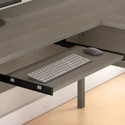 L-Desks*Bush Furniture Somerset 72W L Shaped Desk with Hutch and Lateral File Cabinet, (SET009AG) Ash Gray