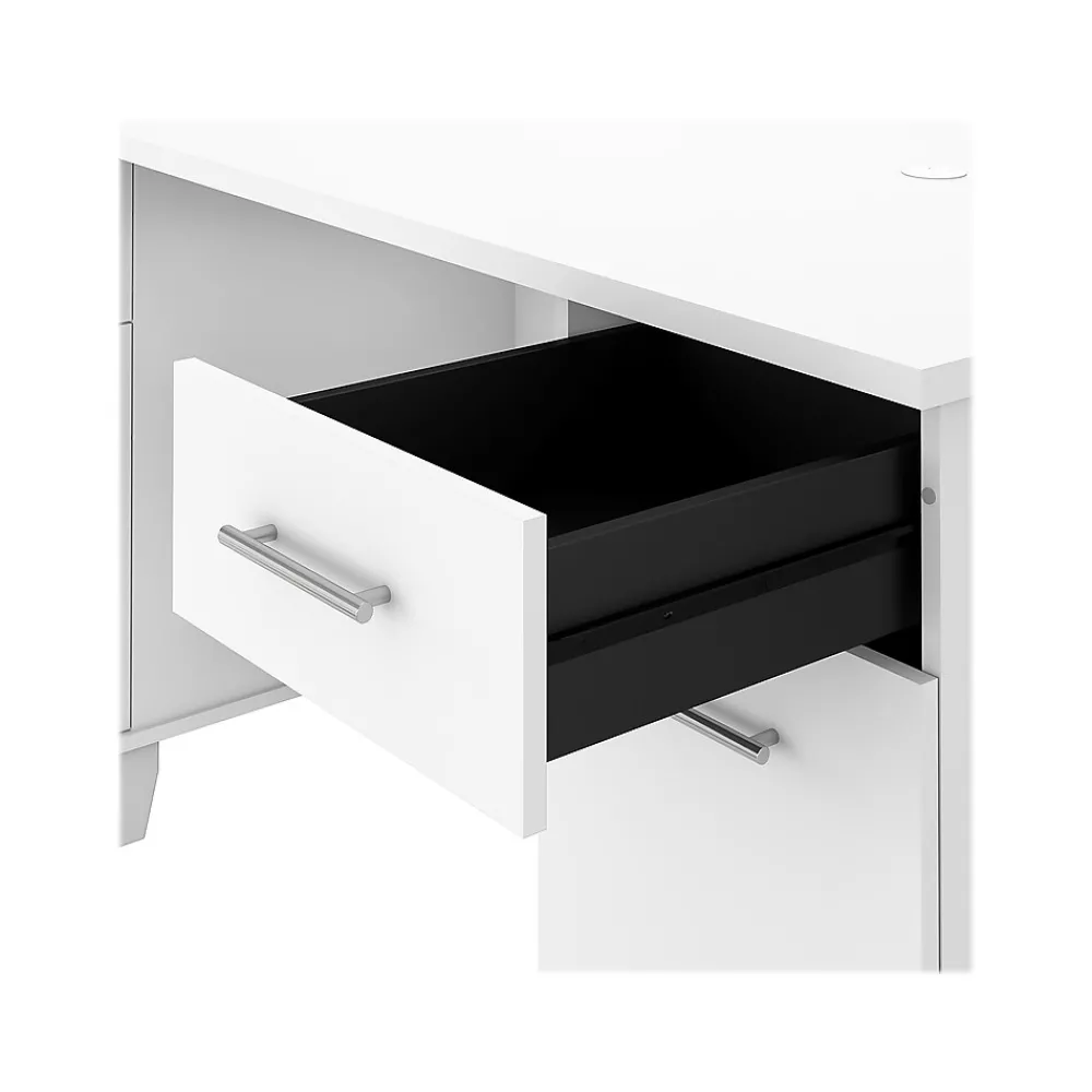 Office Desks*Bush Furniture Somerset 60"W Office Desk with Drawers, (WC81928K) White