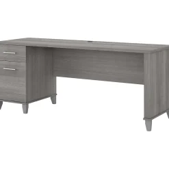 Computer Desks*Bush Furniture Somerset 72"W Office Desk with Drawers, (WC81272) Platinum Gray