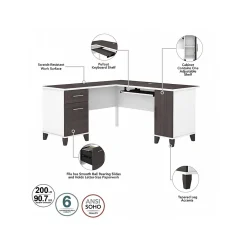 L-Desks*Bush Furniture Somerset 60