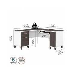 L-Desks*Bush Furniture Somerset 60