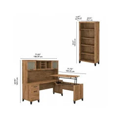 L-Desks*Bush Furniture Somerset 72