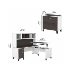 L-Desks*Bush Furniture Somerset 72