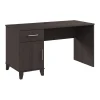 Computer Desks*Bush Furniture Somerset 54"W Office Desk with Drawer and Storage Cabinet, Storm Gray (WC81554)