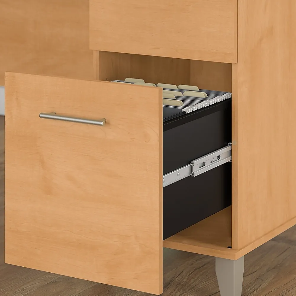 Office Desks*Bush Furniture Somerset 60"W Desk, (WC81428) Maple Cross