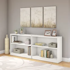 Bookcases*Bush Furniture Universal 2-Shelf Bookcase, Pure White (WL12413)