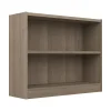 Bookcases*Bush Furniture Universal 30"H 2-Shelf Bookcase with Adjustable Shelf, Ash Gray Laminated Wood (WL12426)