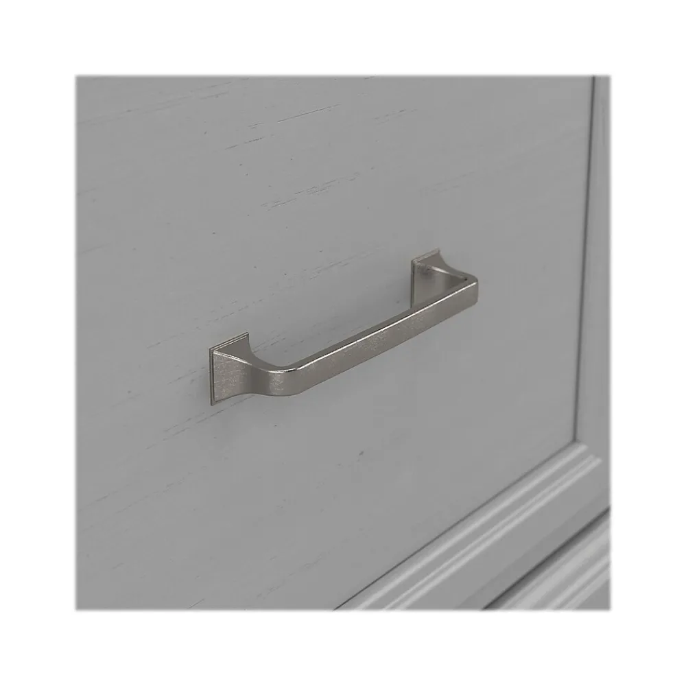 Storage Cabinets*Bush Furniture Woodland Entryway Storage Set with Hall Trees and Shoe Bench with Doors, Cape Cod Gray (WDL011CG)