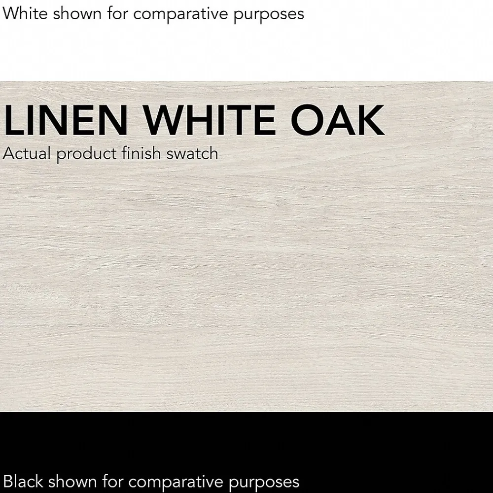 Bookcases*Bush Furniture Yorktown 67"H 5-Shelf Bookcase with Adjustable Shelves, Linen White Oak Laminated Wood, 2/Set (YRK012LW)