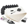 Dry Erase*CLN Charles Leonard Lap Board Class Pack, 2-Sided Plain/Lined Boards, Dry Erase Markers, Erasers (CHL35030)