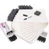 Dry Erase*CLN Charles Leonard Magnetic Dual-Sided Dry Erase Lapboard Class Pack, Lined/Plain