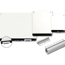 Dry Erase*ICEBERG Clarity Personal Glass Board, 24"x18"