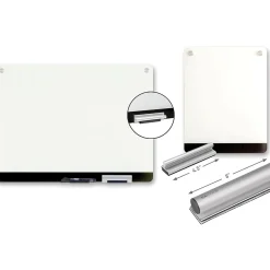 Dry Erase*ICEBERG Clarity Personal Glass Board, 24