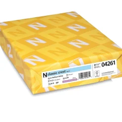 Resume Paper*Neenah Paper CLASSIC CREST® Paper, 8 1/2" x 11", 70 lb., Smooth Paper, Avon Brilliant White, 500/Ream