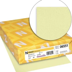 Resume Paper*Neenah Paper CLASSIC® Laid Writing Paper, 8 1/2" x 11" 24 lbs., Laid Finish, Baronial Ivory, 500/Ream