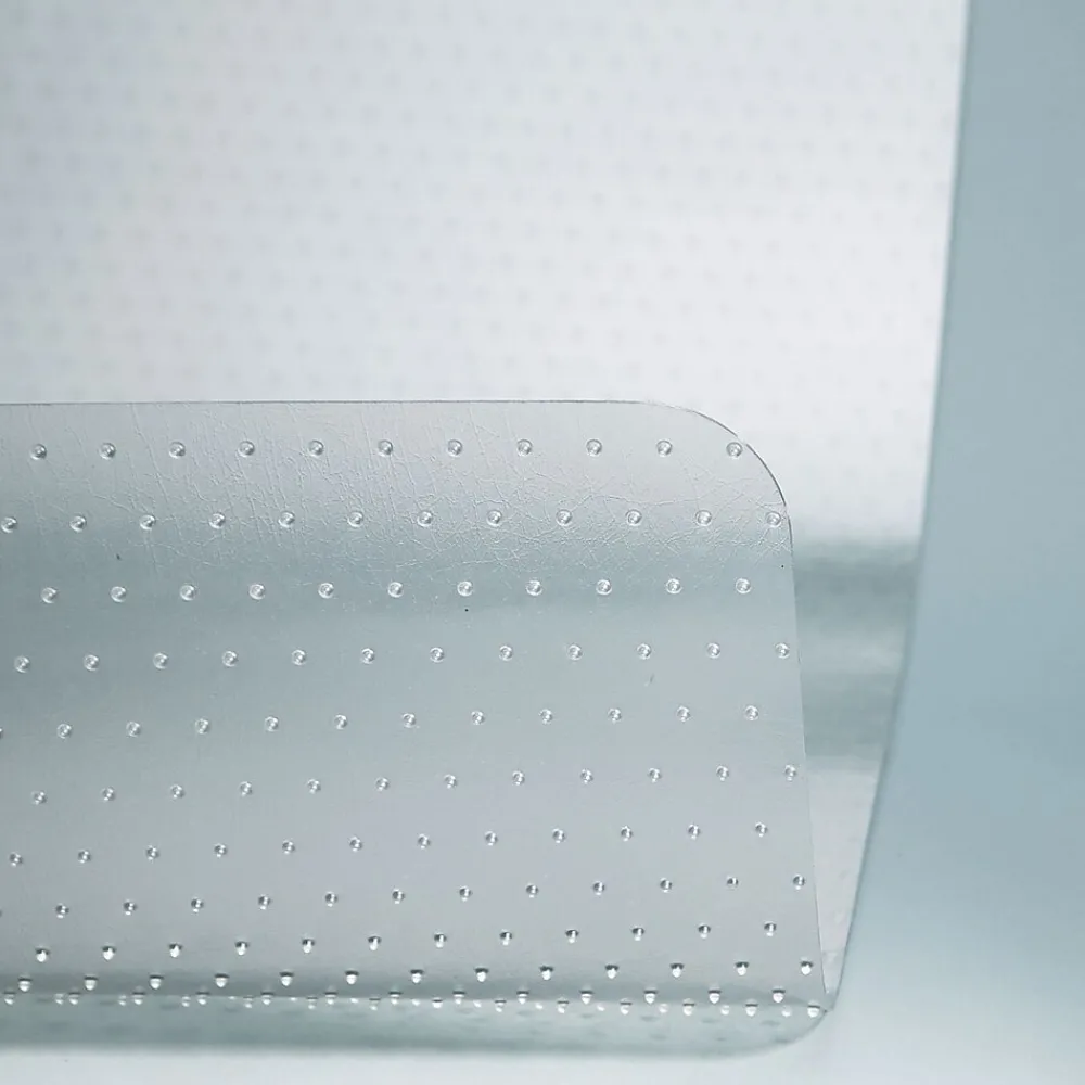 Chair Mats*Unbranded Cleated Carpet Chair Mat, 46" x 60'', Medium-Pile, Clear (UNV56808)