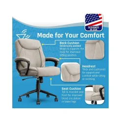 Office Chairs*Click365 Transform 1.0 Ergonomic Fabric Swivel Desk Chair, (CCHR10001D) Beige