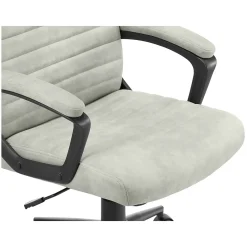 Ergonomic Chairs*Click365 Transform 3.0 Ergonomic Vegan Leather Swivel Desk Chair, (CCHR10008D) Gray