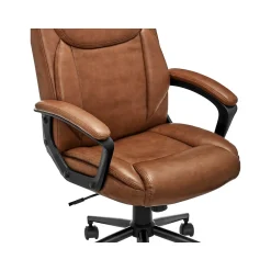 Ergonomic Chairs*Click365 Transform 1.0 Ergonomic Bonded Leather Swivel Desk Chair, (CCHR10001A) Cognac