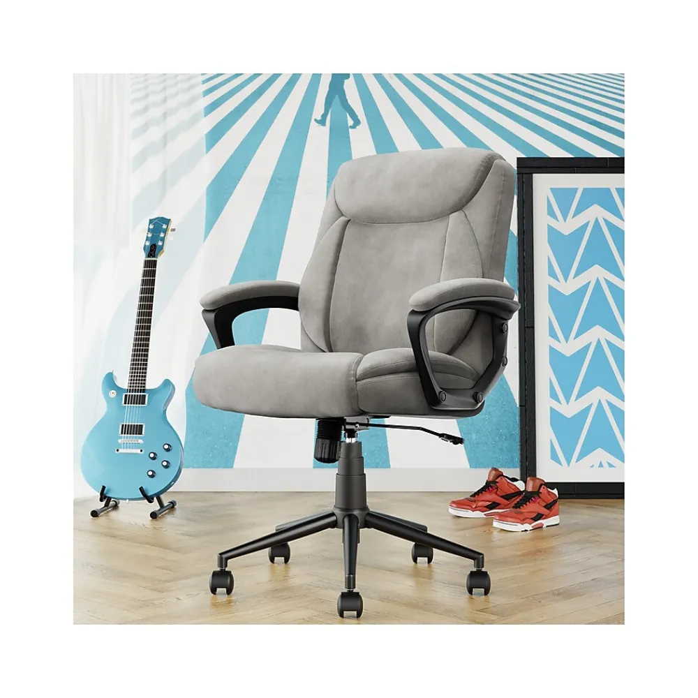 Ergonomic Chairs*Click365 Transform 1.0 Ergonomic Fabric Swivel Desk Chair, (CCHR10001C) Gray