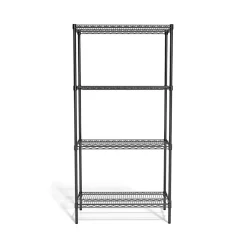 Shelving*Coastwide Professional ™ 4-Shelf Wire Unit, 36"W, Black (CW25470)