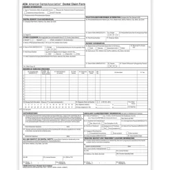 Medical Forms*ComplyRight 2024 ADA Dental Claim Forms, 100 Forms/Pack (20241100)