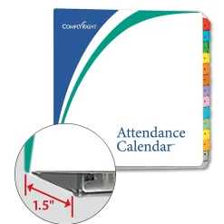 Hr Forms*ComplyRight 2025 Attendance Calendar Set, 25 Forms/Pack (A1411W16PK25)