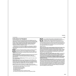 Tax Forms*ComplyRight 2024 1095-B Tax Form, 1-Part, White/Black, 500/Pack (1095B500)