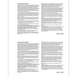 Tax Forms*ComplyRight 2024 1099-K Tax Form, 1-Part, 2-Up, 100/Pack (5326)