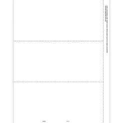 Tax Forms*ComplyRight 2024 1099-MISC Tax Form, 1-Part, 3-Up, Recipient Blank, 50/Pack (517350)