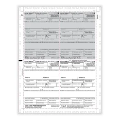 Tax Forms*ComplyRight 2024 1099-R Tax Form, 1-Part, 4-Up, Copy B, C, 2, 2, 500/Pack (PS284)