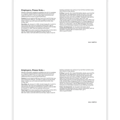 Tax Forms*ComplyRight 2024 W-2 Tax Form, 1-Part, 2-Up, Employer Copy D, 50/Pack (520450)