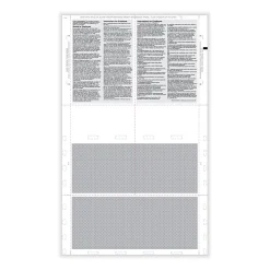 Tax Forms*ComplyRight 2024 W-2 Tax Form, 1-Part, 4-Up, Copy B, C, 2, or Extra, 500/Pack (PS1287)