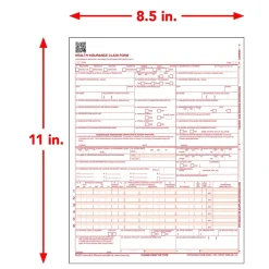 Medical Forms*TFP ComplyRight CMS-1500 Health Insurance Claim Forms (02/12), 8-1/2