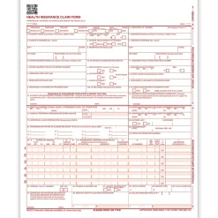 Medical Forms*ComplyRight CMS-1500 Health Insurance Claim Forms (02/12), 8-1/2" x 11", Box of 2,500 (CMS12LC)