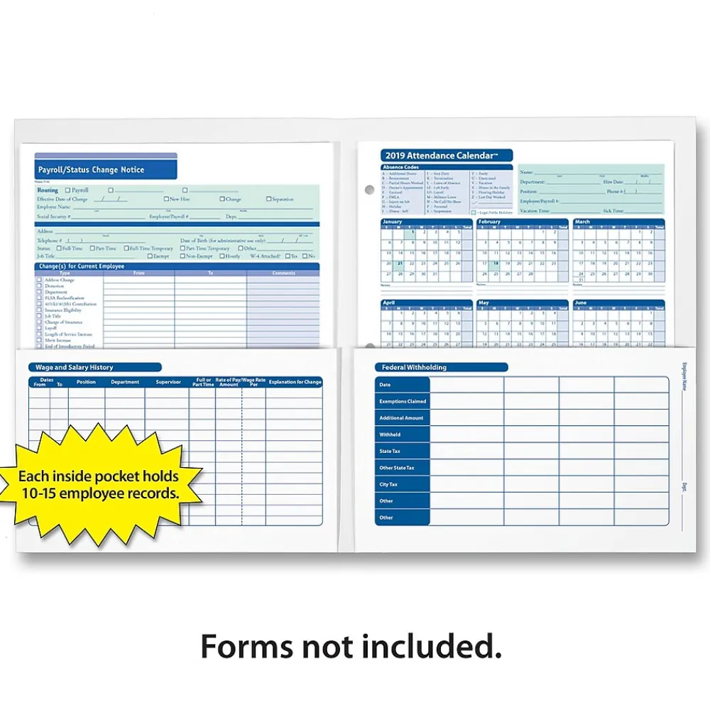 Hr Forms*ComplyRight ™ Confidential Employee Payroll Records Folder, Pack of 25 (A2317)