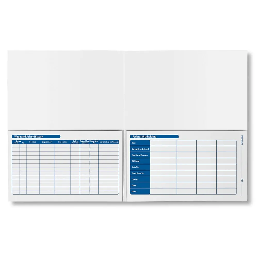 Hr Forms*ComplyRight ™ Confidential Employee Payroll Records Folder, Pack of 25 (A2317)
