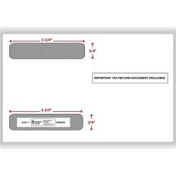 Tax Forms*ComplyRight Double Window Envelope for W-2 (5218) Tax Form, 5.63